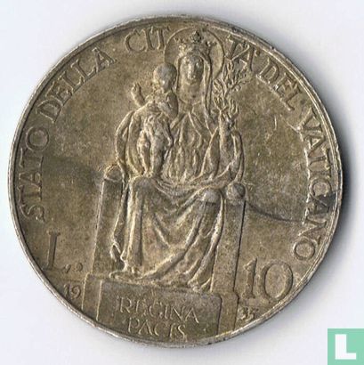 Vaticaan 10 lire 1935 - Afbeelding 1