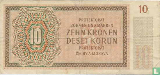 Bohemen Moravië 10 Kronen - Afbeelding 2