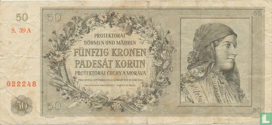 Bohemia Moravia 50 kroner - Image 1