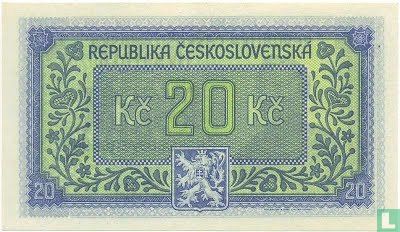 Tchécoslovaquie 20 Korun - Image 2