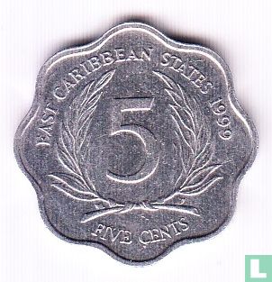 East Caribbean States 5 cents 1999 - Image 1