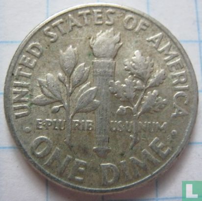 États-Unis 1 dime 1951 (sans lettre) - Image 2
