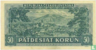 Tchécoslovaquie 50 Korun - Image 2