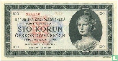 Tsjecho-Slowakije 100 Korun - Afbeelding 1
