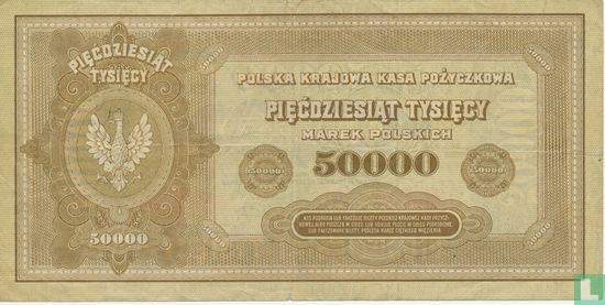 Pologne 50.000 Marek 1922 - Image 2