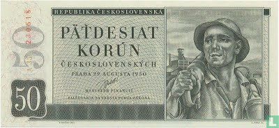 Tschechoslowakei 50 Korun - Bild 1