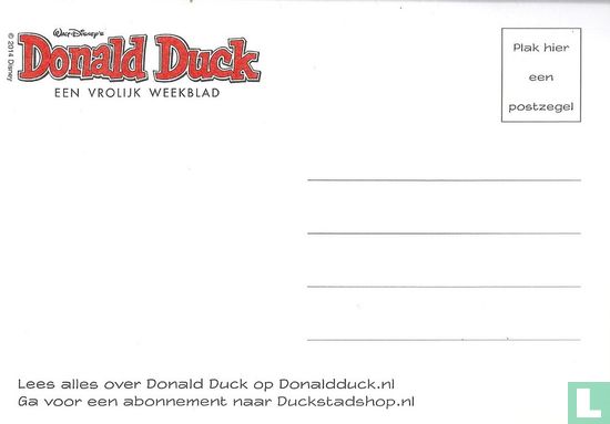 Donald Duck Gefeliciteerd ansichtkaart. - Bild 2