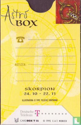 Cardbox voor Telefoonkaart   Skorpion - Afbeelding 2