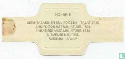 Snuifdoos met miniatuur, 1836 - Afbeelding 2