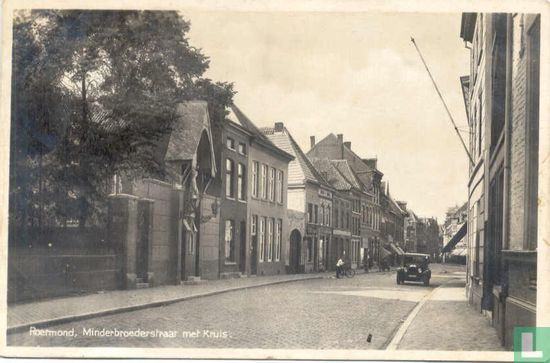 Roermond, Minderbroederstraat met Kruis - Image 1