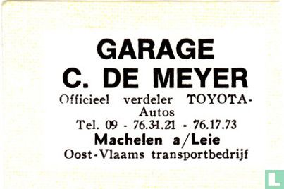 Garage C. De Meyer