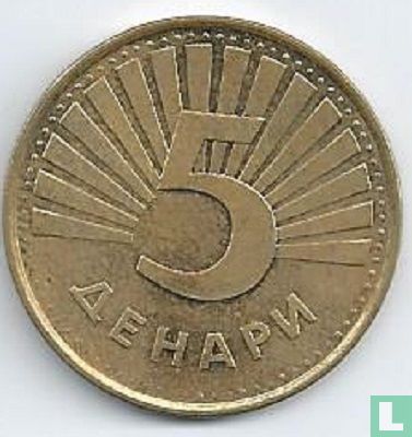 Macédoine 5 denari 2008 - Image 2