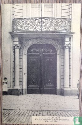 ANVERS - Porte d'entrée de l'Hotel Osterrieth. Place de Meir - Afbeelding 1