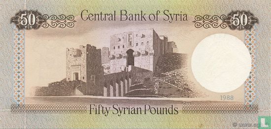 Syrie 50 Pounds 1988 - Image 2