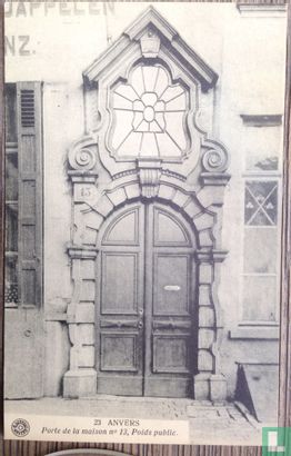 ANVERS - Porte de la maison n°13, poids public - Image 1