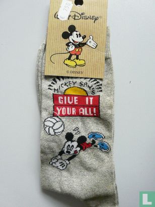 Mickey Mouse sokken maat 41/46 Licht grijs