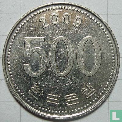 Zuid-Korea 500 won 2009 - Afbeelding 1