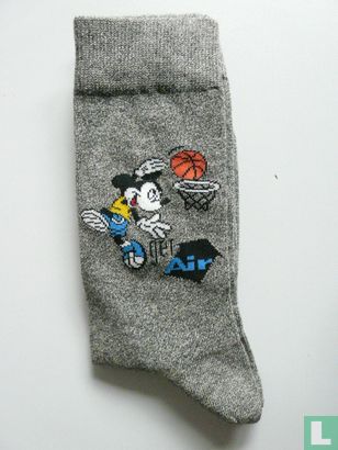 Mickey Mouse sokken maat 41/46 donker grijs 