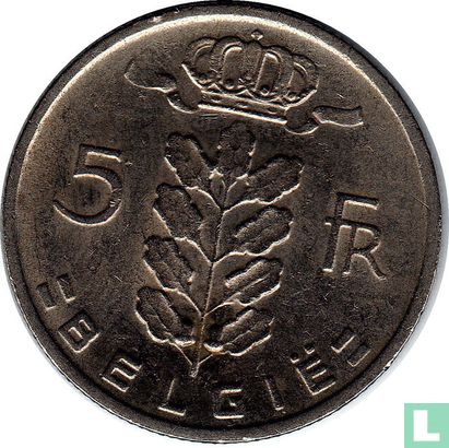 Belgien 5 Franc 1969 (NLD) - Bild 2