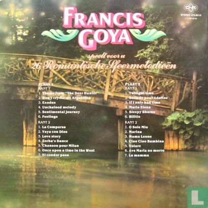 Francis Goya Speelt Voor U 26 Romantische Sfeermelodieën  - Afbeelding 2
