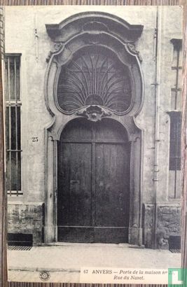 ANVERS - Porte de la maison n°25, Rue du Navet - Image 1