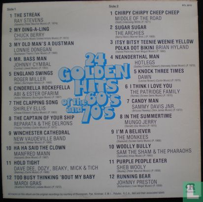 24 Golden Hits Of The 60's And The 70's  - Image 2