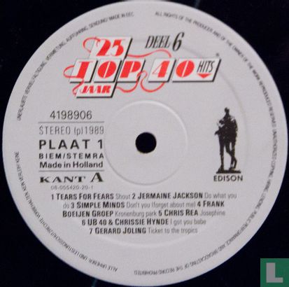 25 Jaar Top 40 Hits - Deel 6 - 1985-1988 - Image 3