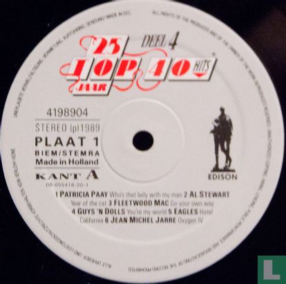 25 Jaar Top 40 Hits - Deel 4 - 1977-1980 - Image 3
