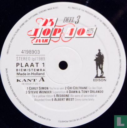 25 Jaar Top 40 Hits - Deel 3 - 1973-1976 - Image 3