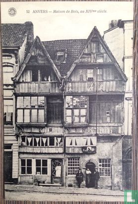 ANVERS - Maison de Bois, au XIVem siècle - Image 1