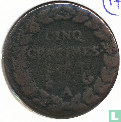Frankrijk 5 centimes AN 7 (A) - Afbeelding 1