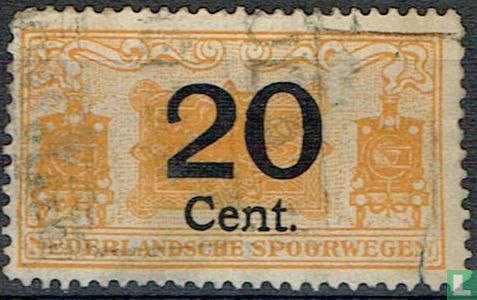 Railway stamp (12 ½:11½ toothing)