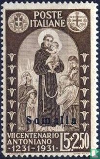 Anthony of Padua, with overprint  