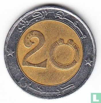 Algeria 20 dinars AH1416 (1996) - Image 2