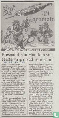 Presentatie in Haarlem van eerste strip op cd-rom-schijf