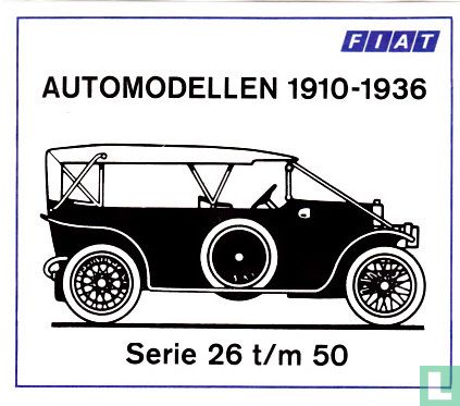 Fiat Automodellen 1899-1908