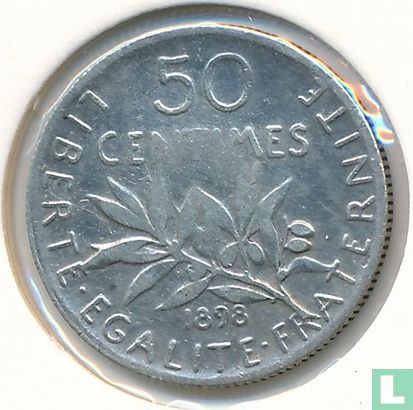 Frankreich 50 Centime 1898 - Bild 1