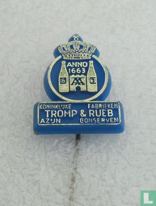 Koninklijke fabrieken Tromp & Rueb Azijn Conserven [zilver op blauw] - Image 1