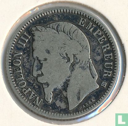 Frankrijk 1 franc 1867 (BB) - Afbeelding 2