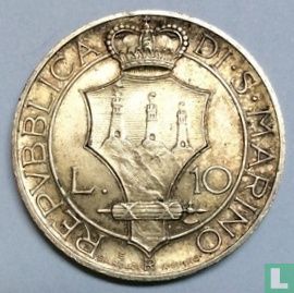 San Marino 10 Lire 1931 - Bild 2
