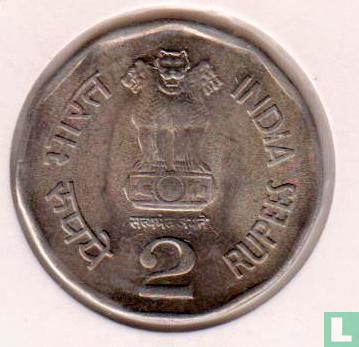India 2 rupees 1999 (Mumbai) "Chhatrapati Shivaji" - Afbeelding 2