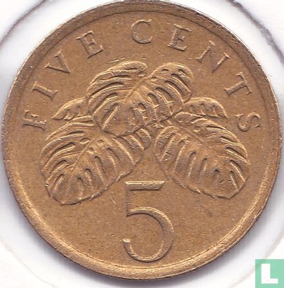 Singapour 5 cents 1987 - Image 2