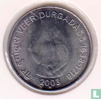 India 1 rupee 2003 (Hyderabad) "Spring Durgadass 1638-1718" - Image 1