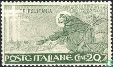 Francis of Assisi, with overprint 