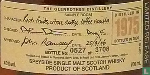 The Glenrothes 1975 Vintage - Image 3