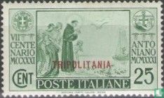 Anthony of Padua, with overprint 