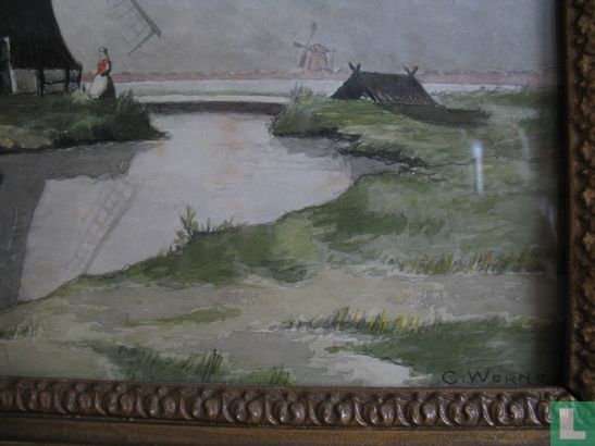 Landschap met molen  - Afbeelding 2