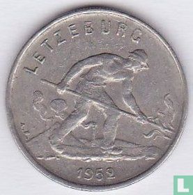 Luxemburg 1 franc 1952 - Afbeelding 1