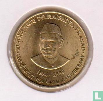 Indien 5 Rupien 2009 (Calcutta) "Dr. Rajendra Prasad 125th birth anniversary" - Bild 1
