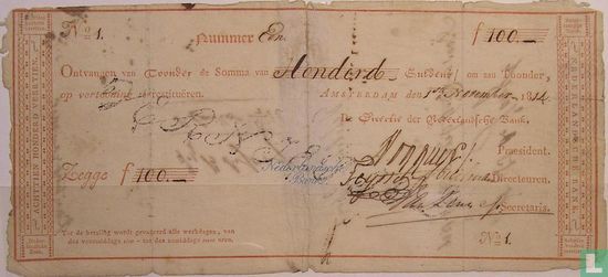 100 gulden Nederland 1814